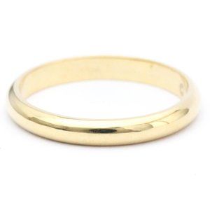 CARTIER Wedding Band Ring #48 18K Yellow Gold BF561938